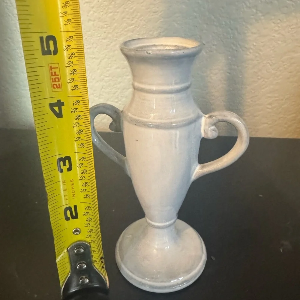 Anthropologie Gray Amphora Vase Accents